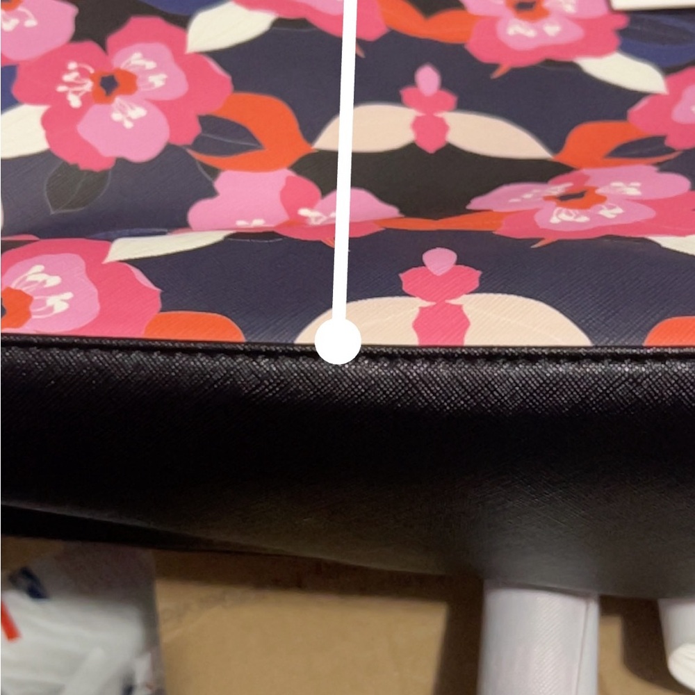 Brand New gorgeous floral, blue / pink Trina Turk NWT purse Tote L #NWT #tote - Picture 6 of 14